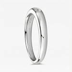 Anel Aliança Presente Oval 0,1ct Moissanite Prata 925 Anel de Luxo Feminino