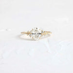 Anel Solitário Oval 1ct / 2ct / 3ct Moissanite – Banhado a Ouro 18K – Prata 925 – Solitário de Luxo