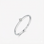 Anel de Moissanite Brilhante 2mm em Prata 925 Banhada a Ouro 18K, Moissanite Cor D VVS1 Certificada
