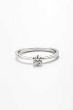 Conjunto Solitário Moissanite 0.5 Quilates em Prata 925 com Ródio - Monlí