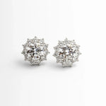Brinco Estelar 1,5ct de Moissanite Brilhante, Prata 925 com Ródio, Moissanite Cor D VVS1 Certificada - Monlí