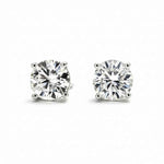 Brinco Ponto de Luz Moissanite Brilhante 2ct a 5ct em Prata 925 com Ródio e Certificação VVS1