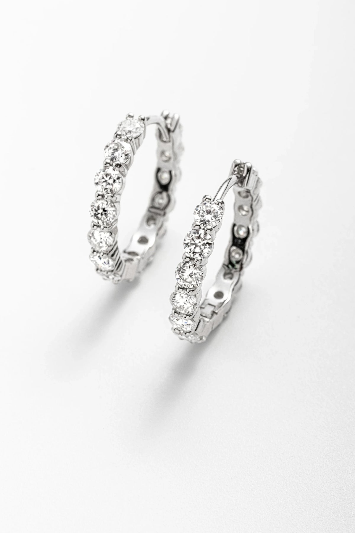 Conjunto Cravejado Moissanite 4 Quilates em Prata 925 com Ródio - Monlí
