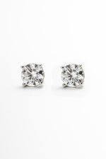 Brinco Ponto de Luz Moissanite 1ct com 4 Garras - Monlí