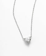 Colar Moissanite Coração Prata 925 2ct - Joia Certificada Cor D VVS1