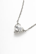 Colar Coração Moissanite 2 Quilates Prata 925 com Ródio - Monlí