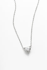 Colar Coração Moissanite 2 Quilates Prata 925 com Ródio - Monlí