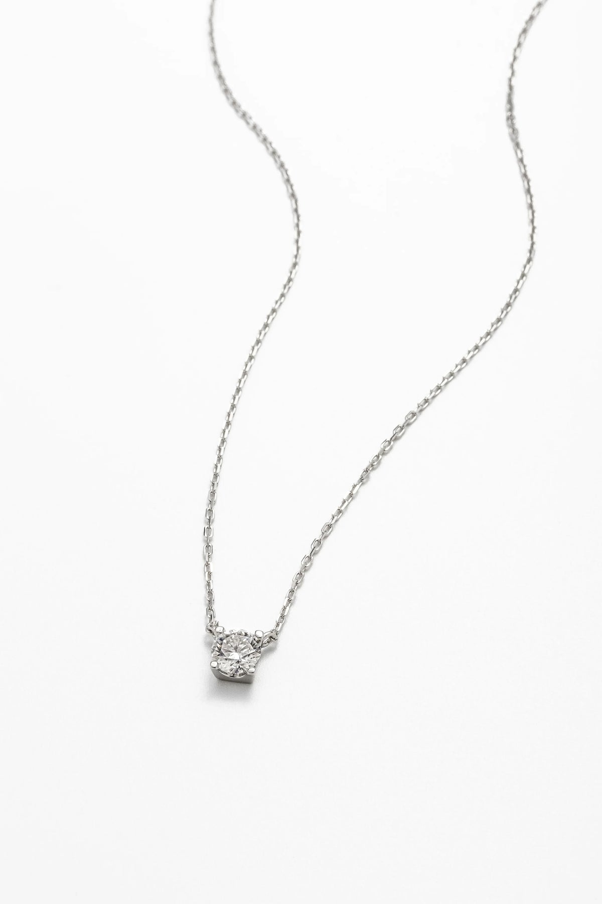Colar Ponto de Luz 0.5 Quilates de Moissanite em Prata 925 - Monlí