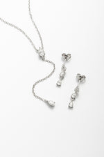 Conjunto Delicado Moissanite 1.25 Quilates em Prata 925 com Ródio - Monlí