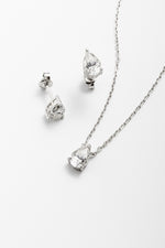 Conjunto Gota Moissanite 4.5 Quilates Prata 925 com Ródio - Monlí