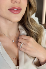 Conjunto Moissanite 5.5 Quilates com Prata 925 e Ródio – Collab Thays Neves