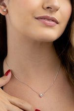 Conjunto Coração Moissanite 1.8 Quilates Prata 925 com Ródio - Monlí