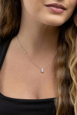 Colar Gota Moissanite 1.5 Quilates Prata 925 com Ródio - Monlí