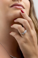 Conjunto Tempos Moissanite 5.25 Quilates em Prata 925 com Ródio - Monlí