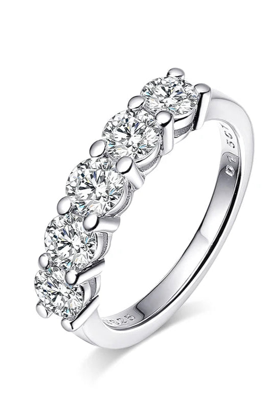 Conjunto Moissanite 5.5 Quilates com Prata 925 e Ródio – Collab Thays Neves