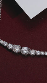 Colar Moissanite 2.5 Quilates com Prata 925 e Ródio
