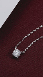 Colar Ponto de Luz 0.5 Quilates de Moissanite em Prata 925