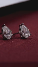 Brinco Gota Moissanite 3 Quilates em Prata 925 com Ródio
