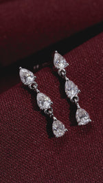 Brinco Gotas Moissanite 0.5 Quilates em Prata 925 com Ródio