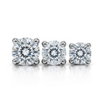 Brinco Ponto de Luz Moissanite com 4 Garras