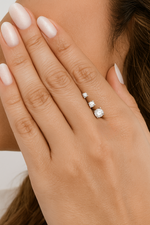 Brinco Ponto de Luz Moissanite com 4 Garras