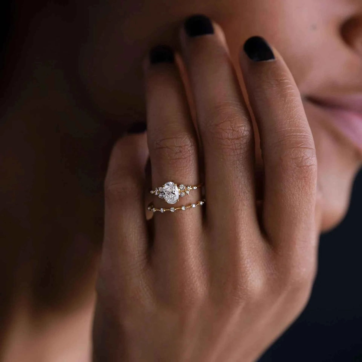 Anel Solitário Oval 1ct / 2ct / 3ct Moissanite – Banhado a Ouro 18K – Prata 925 – Solitário de Luxo