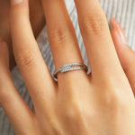 Aliança Tripla Moissanite 2mm ou 5mm – Prata 925 – Monlí