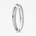 Anel Aliança Presente Oval 0,1ct Moissanite Prata 925 Anel de Luxo Feminino