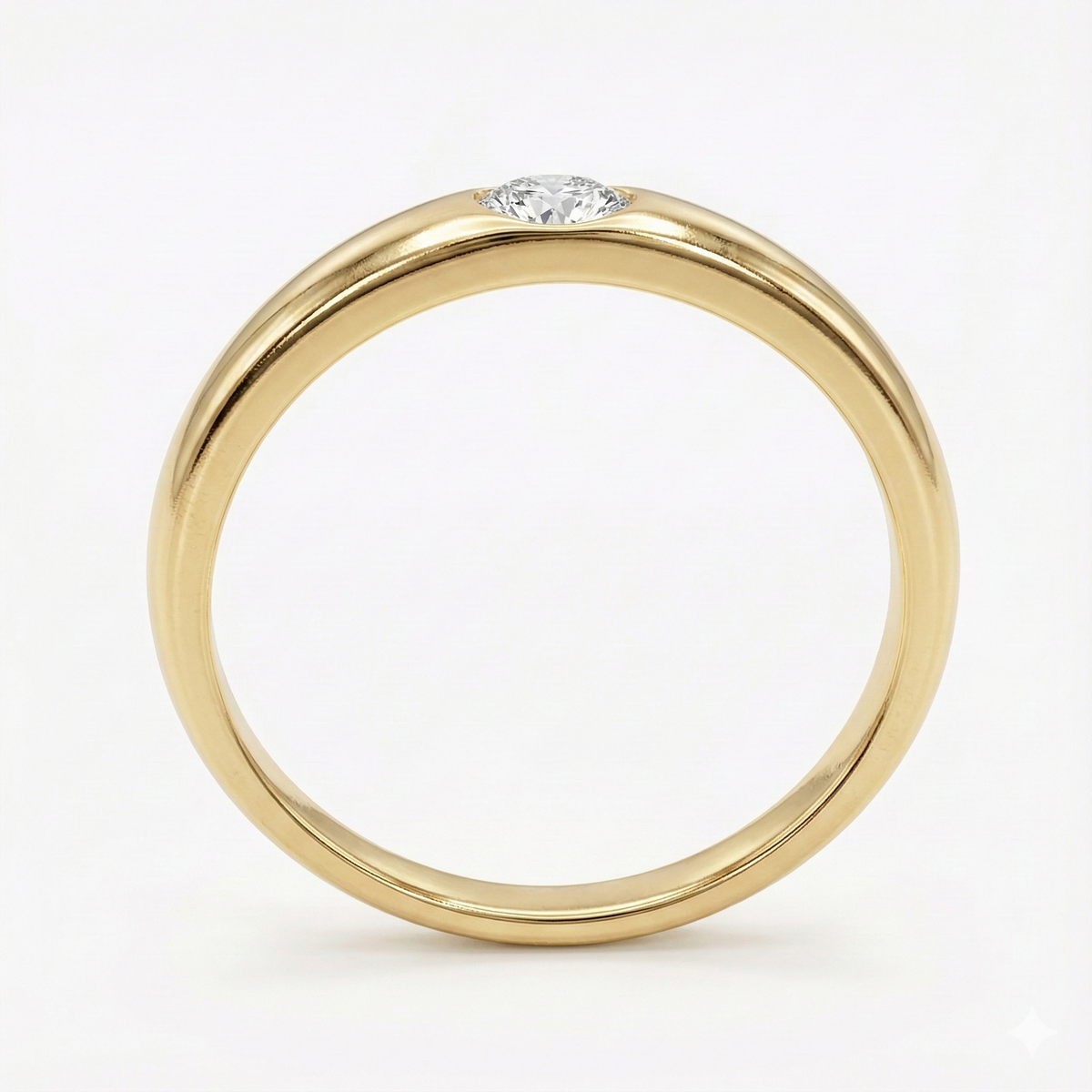 Anel Aliança Presente Oval 0,1ct Moissanite Prata 925 Anel de Luxo Feminino