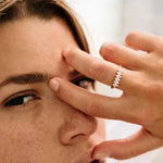 Anel Cluster Floral 2mm Moissanite Prata 925 Anel de Luxo Feminino