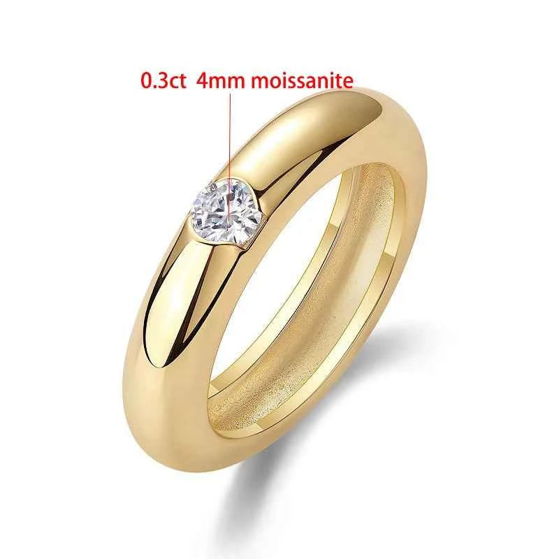 Anel Solitário Oval 0.5ct de Moissanite Cor D VVS1 em Prata 925 com Banho de Ouro 18k — Joia Fina Certificada GRA, Design Clássico e Elegante — Monlí