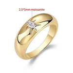 Anel Solitário Oval 0.5ct de Moissanite Cor D VVS1 em Prata 925 com Banho de Ouro 18k — Joia Fina Certificada GRA, Design Clássico e Elegante — Monlí