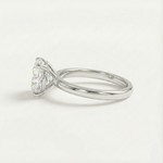 Anel Solitário Redondo Brilhante Clássico 0.5–4ct em Moissanite Cor D VVS1 Certificada em Prata 925 — Monlí