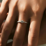 Anel de Moissanite Lapidação Brilhante em Prata 925 - Moissanite Cor D VVS1 Certificada