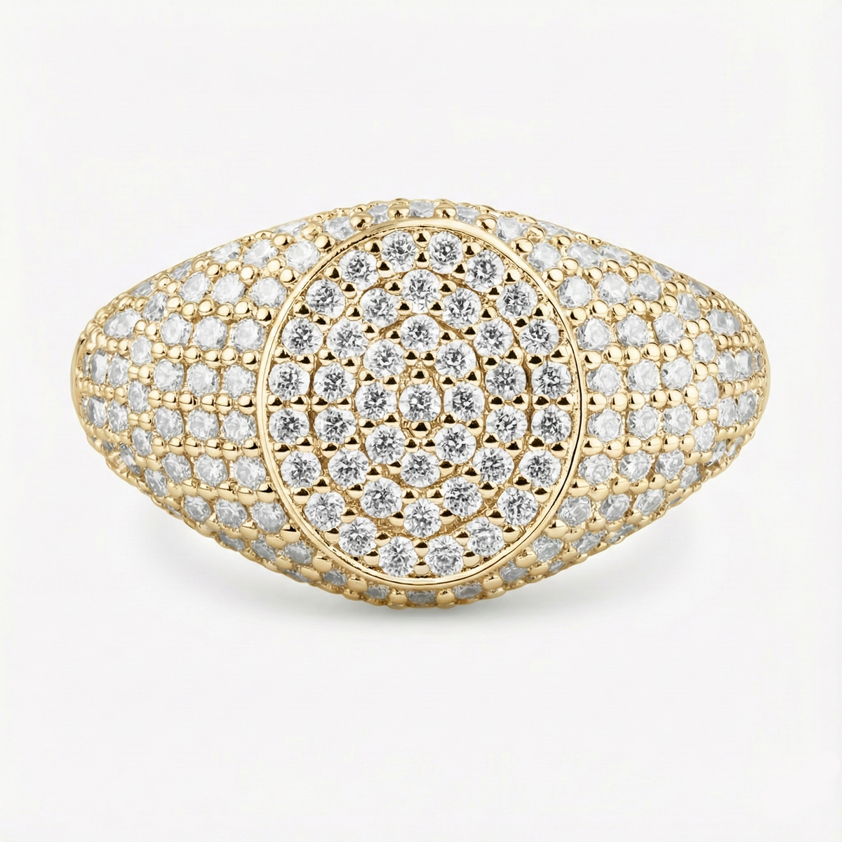 Anel de Moissanite Brilhante 1.2mm em Prata 925 com Banho de Ouro 18k e Moissanite Cor D VVS1 Certificada