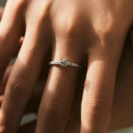 Anel de Moissanite Lapidação Brilhante em Prata 925 - Moissanite Cor D VVS1 Certificada