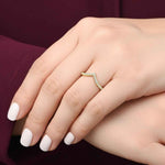 Anel Cravejado de Moissanite Brilhante 0,15ct em Prata 925 com Ródio e Moissanite Cor D VVS1 Certificada