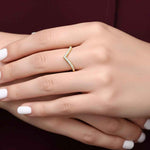 Anel Cravejado de Moissanite Brilhante 0,15ct em Prata 925 com Ródio e Moissanite Cor D VVS1 Certificada