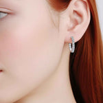 Argola de Moissanite Brilhante Total 2.6ct em Prata 925 Banhada a Ouro 18K, Moissanite Cor D VVS1 Certificada