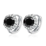 Brinco Argola de Luz com Moissanite Colorida 0,5ct em Prata 925, Moissanite Cor D VVS1 Certificada — Monlí