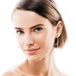 Brinco Cravejado Tennis Tassel Moissanite 2,5mm em Prata 925 — Elegância e Movimento com Certificação GRA — Monlí