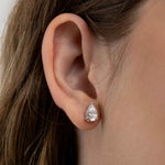 Brinco de Moissanite 3ct Lapidação Gota em Prata 925 com Ródio e Certificado D VVS1