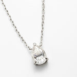 Colar Moissanite 1,5ct Prata 925 com Ródio, Gota Cor D VVS1 Certificada