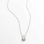 Colar Moissanite 1,5ct Prata 925 com Ródio, Gota Cor D VVS1 Certificada