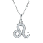 Colar Signos do Zodíaco com Pingente de Moissanite Brilhante em Prata 925 com Banho de Ouro 18K, Moissanite Cor D VVS1 Certificada — Monlí