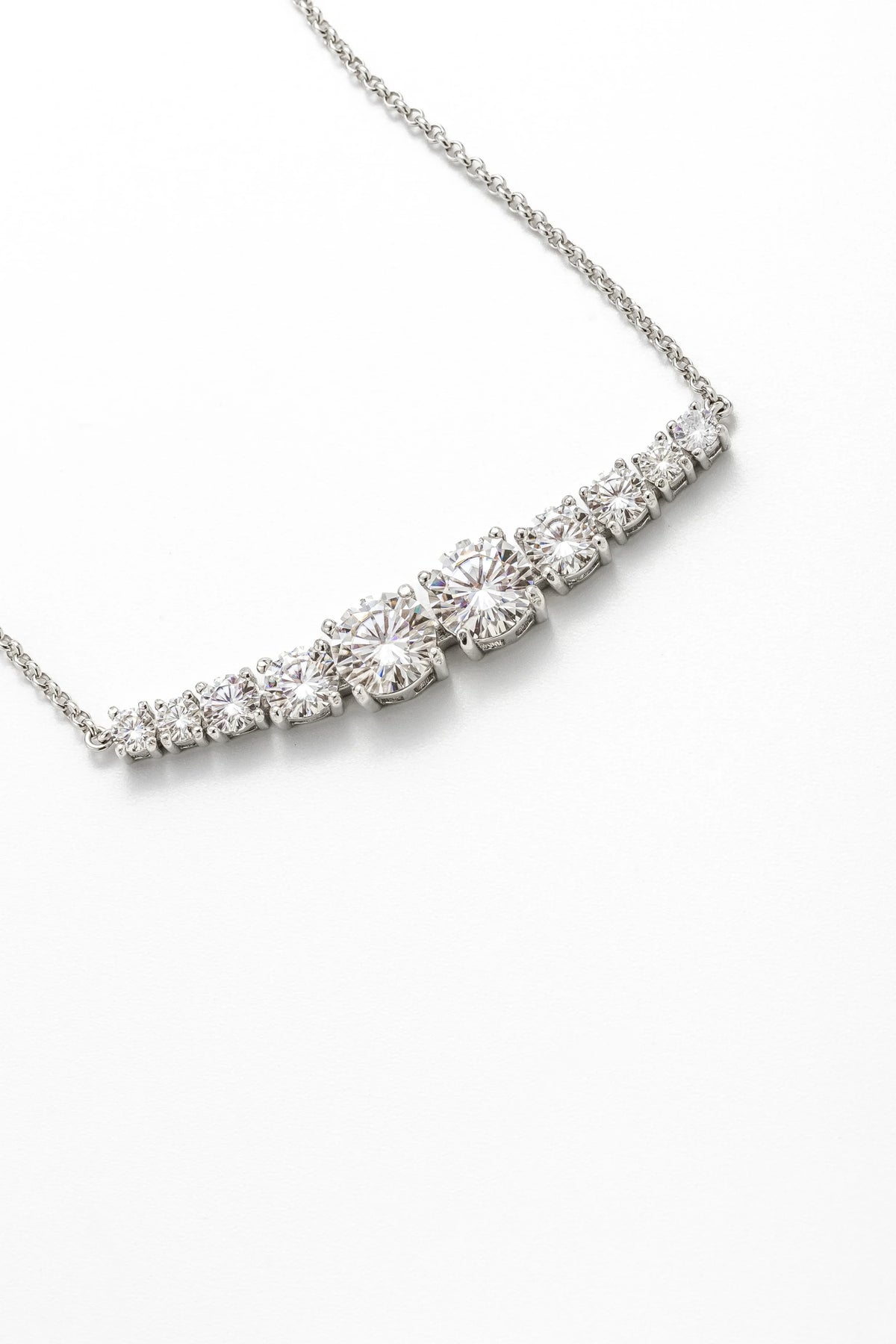 Colar Moissanite 2.5 Quilates com Prata 925 e Ródio - Monlí