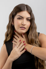 Conjunto Cravejado Moissanite 4 Quilates em Prata 925 com Ródio - Monlí