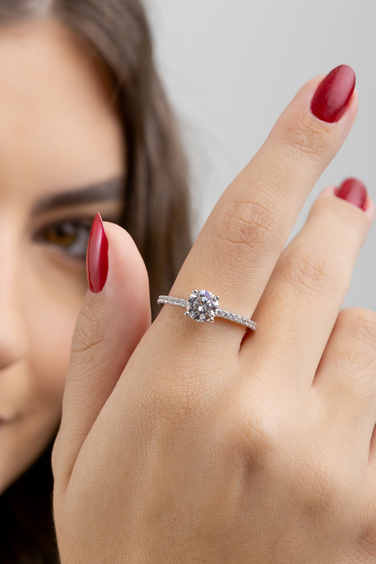 Conjunto Cravejado Moissanite 4 Quilates em Prata 925 com Ródio - Monlí