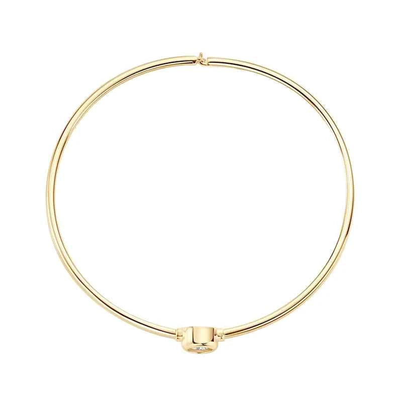 Pulseira Ajustável de Moissanite Redonda em Prata 925 Certificada