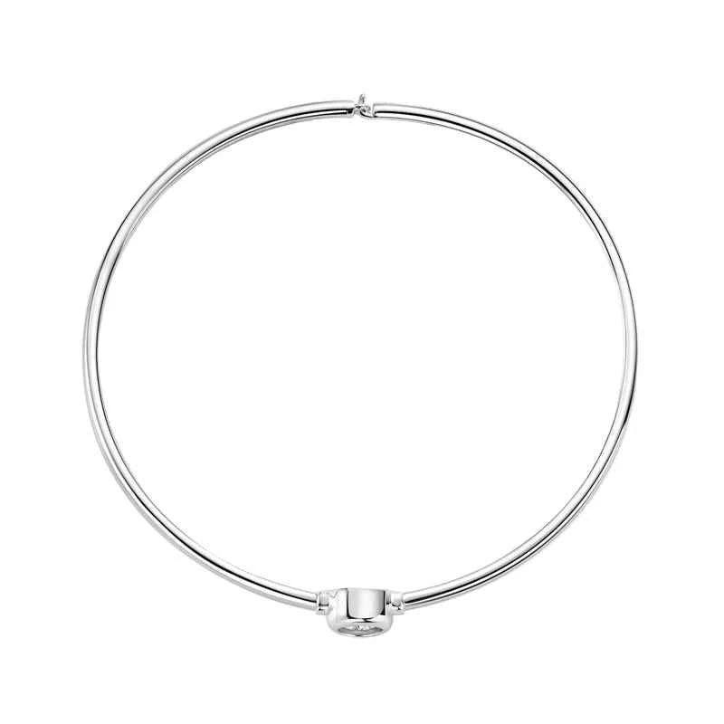 Pulseira Ajustável de Moissanite Redonda em Prata 925 Certificada